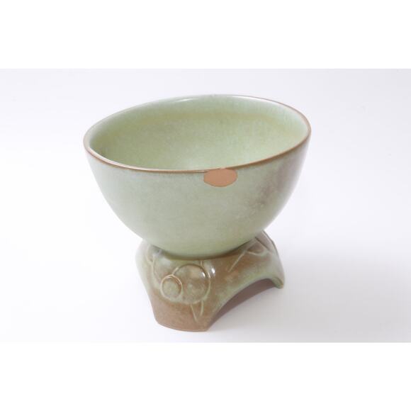 Francoma, Bowl, green, Pottery, Ceramic, Kitchen, Home, Interior, Decor, 5" - Picture 2 of 4